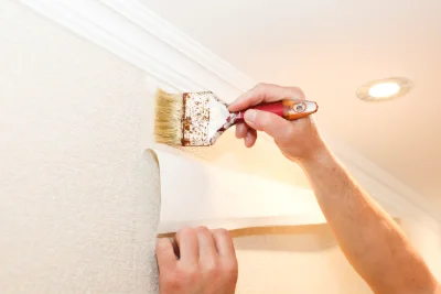 Pose de papier peint à Baron-sur-Odon — revêtements muraux et toiles de verre